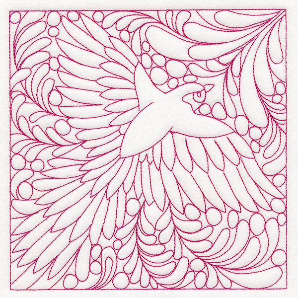 Charming Sparrow Quilting Square (Double Run)