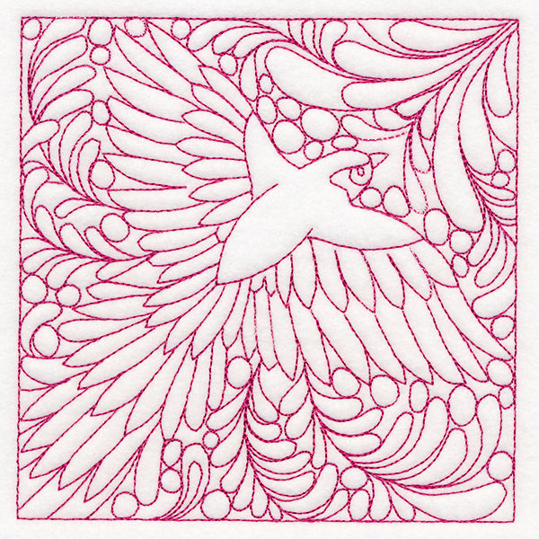 Charming Sparrow Quilting Square (Double Run)