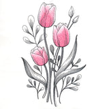 Lovely Tulip Etching
