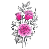 Beautiful Rose Etching