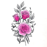 Beautiful Rose Etching