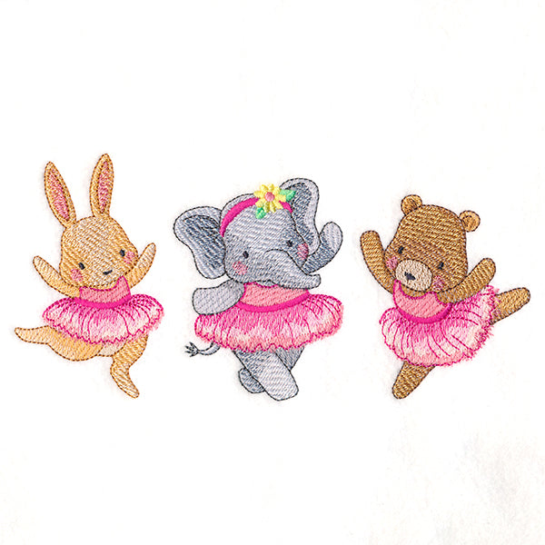 Twirling Ballerinas Trio