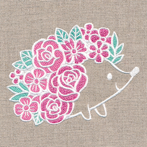 Adorable Floral Hedgehog