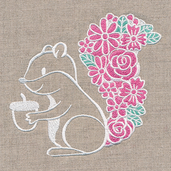 Precious Floral Squirrel