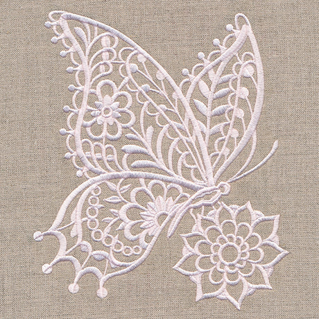 Delicate Butterfly on Bloom