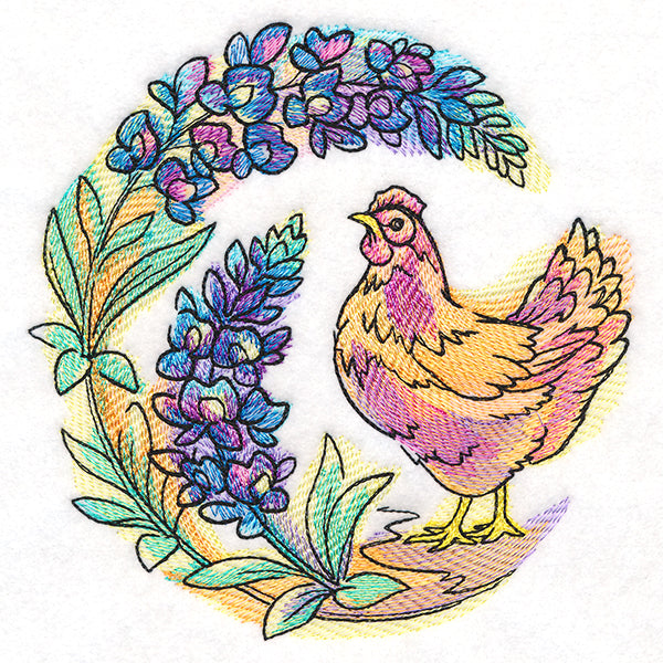 Bluebonnet Blooms Chicken