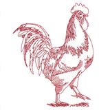 Barnyard Etchings - Rooster