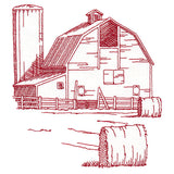 Barnyard Etchings - Barn