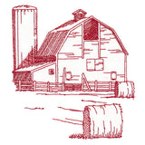 Barnyard Etchings - Barn