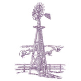Barnyard Etchings - Windmill