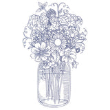 Barnyard Etchings - Mason Jar Bouquet