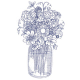 Barnyard Etchings - Mason Jar Bouquet