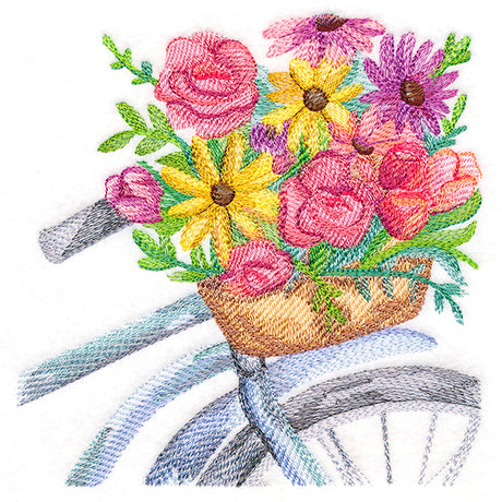 Blooming Bicycle Bouquet