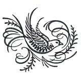 Classic Calligraphy Bird