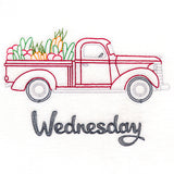 Retro Truck With Vegetables on Wednesday (Vintage)