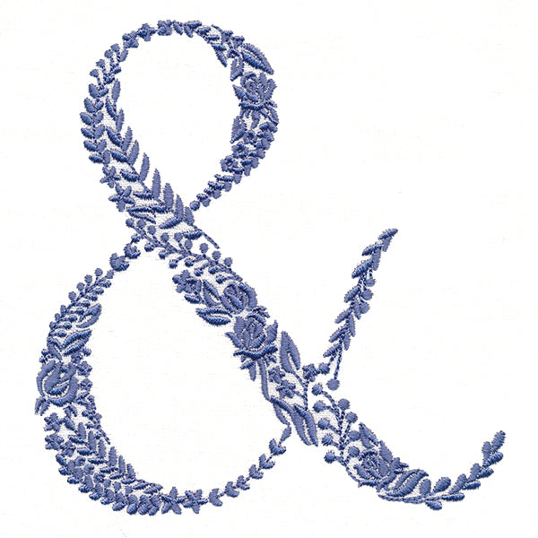 Delicate Floral Ampersand