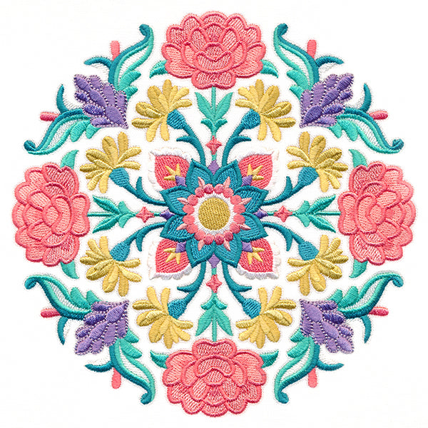 Blissful Floral Medallion