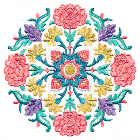 Blissful Floral Medallion