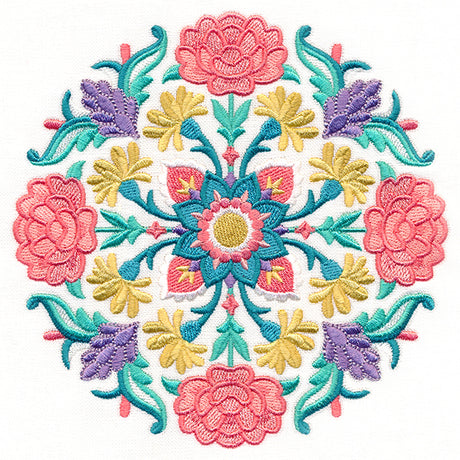 Blissful Floral Medallion