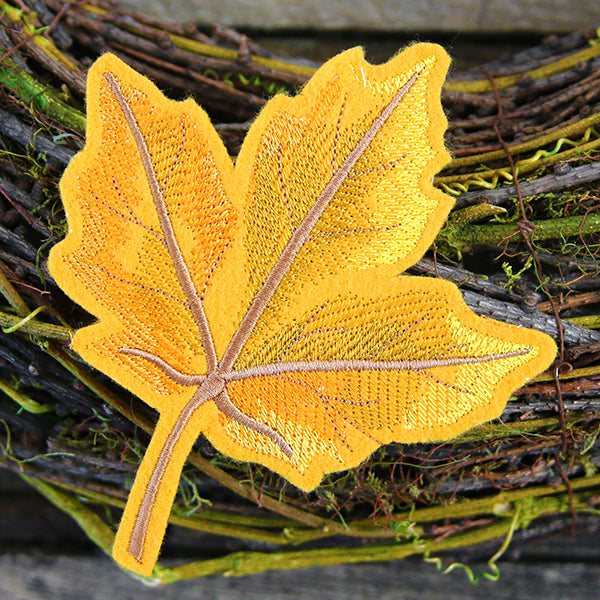 Freestanding Fabric Maple Leaf (In-the-Hoop)