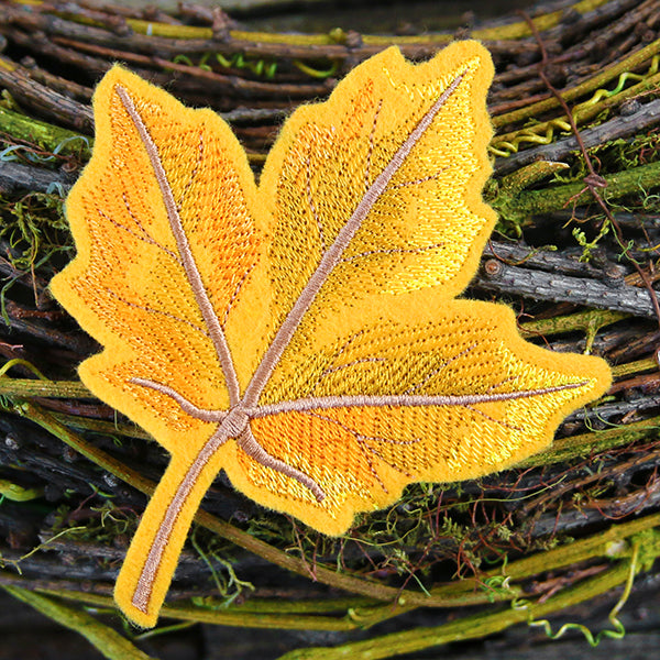Freestanding Fabric Maple Leaf (In-the-Hoop)