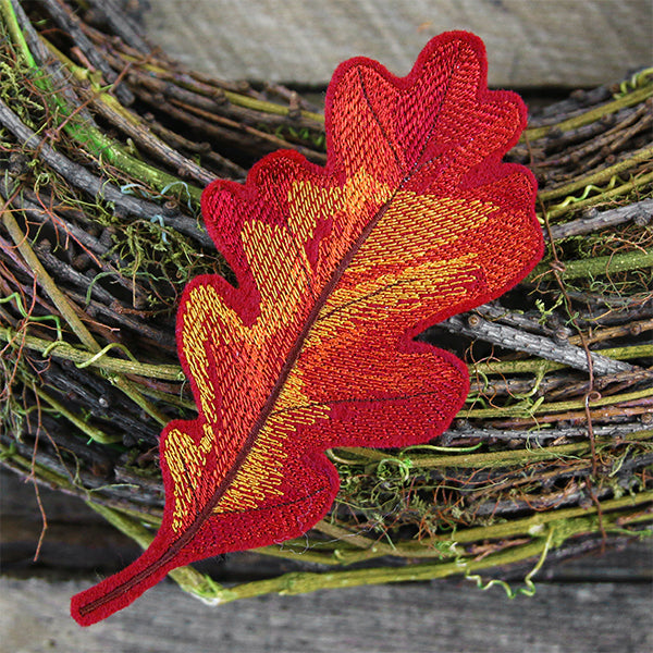 Freestanding Fabric Oak Leaf (In-the-Hoop)