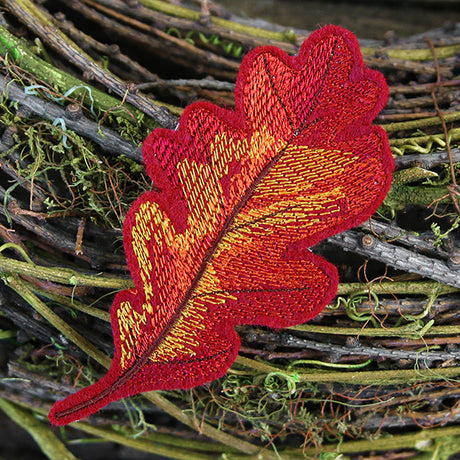 Freestanding Fabric Oak Leaf (In-the-Hoop)
