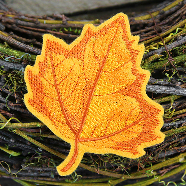 Freestanding Fabric Sycamore Leaf (In-the-Hoop)