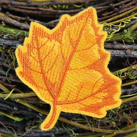Freestanding Fabric Sycamore Leaf (In-the-Hoop)