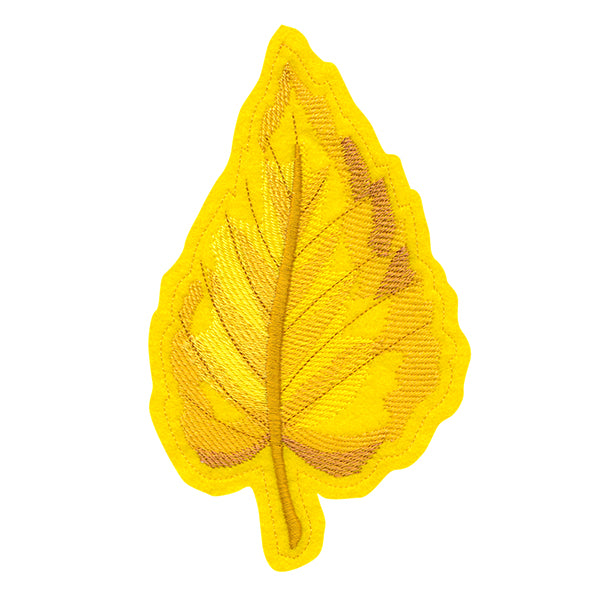 Freestanding Fabric Birch Leaf (In-the-Hoop)