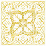 Autumn Beauty Square - Aspen Leaf (Trapunto)