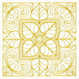 Autumn Beauty Square - Aspen Leaf (Trapunto)