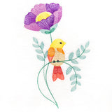 Sweet Bird Perched on Petals