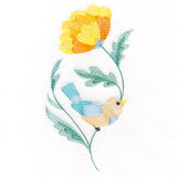 Cute Bird Perched on Petals