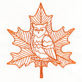 Majestic Owl Maple Leaf
