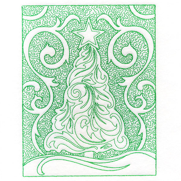 Filigree Christmas Tree (Trapunto)