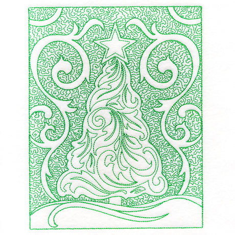 Filigree Christmas Tree (Trapunto)
