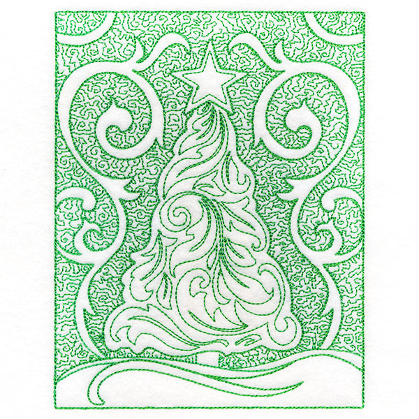 Filigree Christmas Tree (Trapunto)