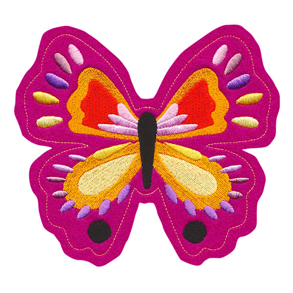 Freestanding Fabric Vibrant Butterfly (In-the-Hoop)