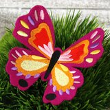 Freestanding Fabric Vibrant Butterfly (In-the-Hoop)