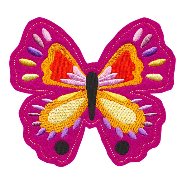 Freestanding Fabric Vibrant Butterfly (In-the-Hoop)