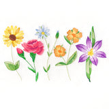 Long-Stemmed Wildflowers Border