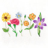 Long-Stemmed Wildflowers Border