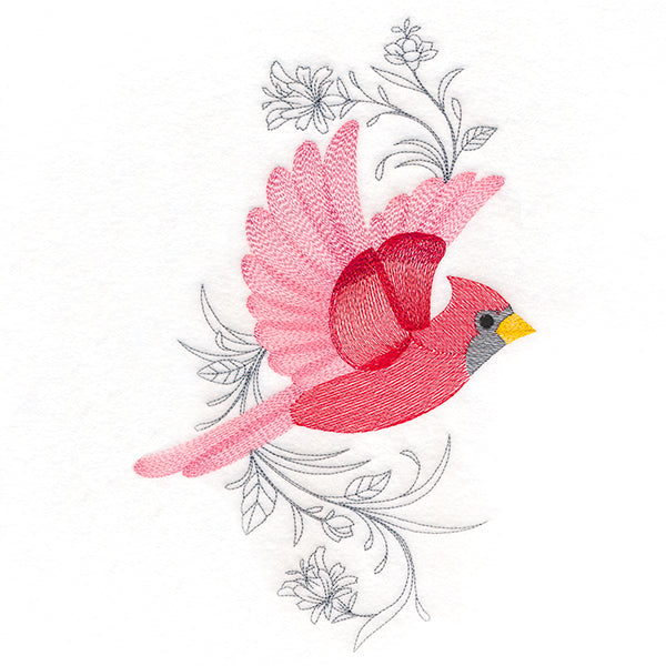 Cardinal in Flight