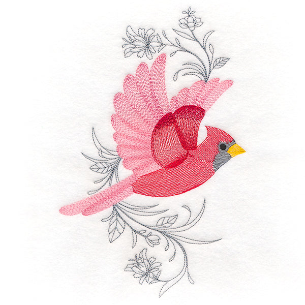 Cardinal in Flight