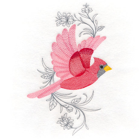 Cardinal in Flight