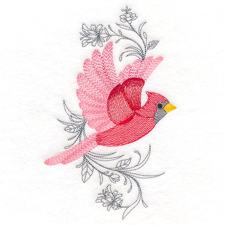 Cardinal in Flight
