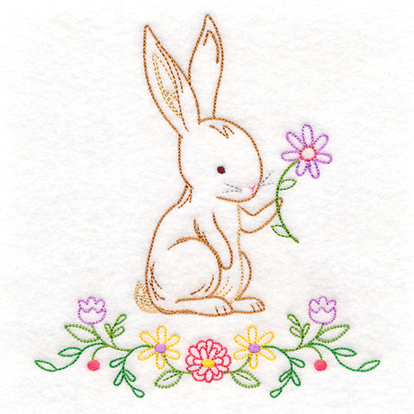 Floral Woodland Friends - Bunny (Vintage)