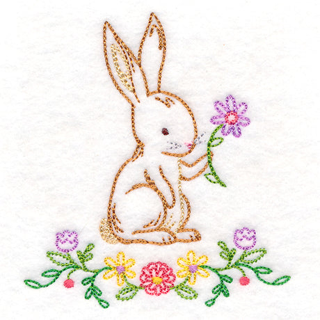 Floral Woodland Friends - Bunny (Vintage)