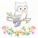 Floral Woodland Friends - Owl (Vintage)